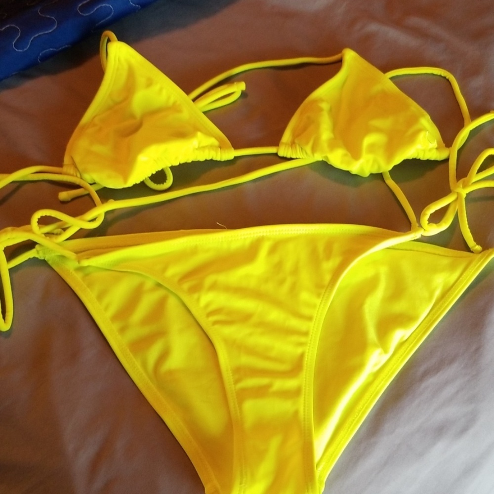 OP yellow 2 piece bikini